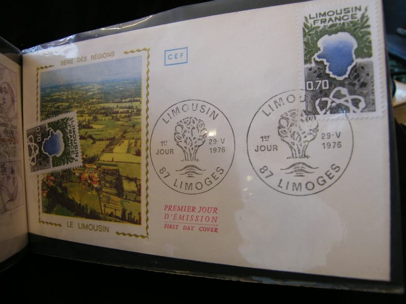 "Enveloppe 1er jour Le Limousin 1976 + 1 Timbre non oblitéré"