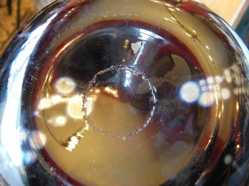Vase  Verre Violet ancien — vue 4