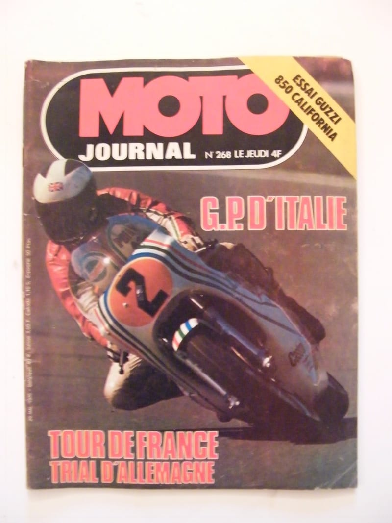 "Moto Journal Mai 1976 N°268 GP d'Italie Tour de France Trial Allemagne"