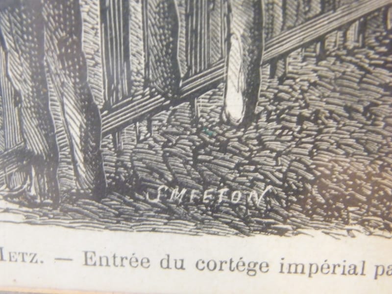 Metz Illustration Arrivée Empereur à Metz Porte Serpenoise Gaildrau — vue 8