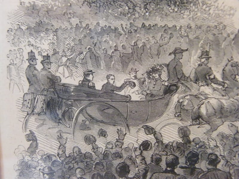 Metz Illustration Arrivée Empereur à Metz Porte Serpenoise Gaildrau — vue 10