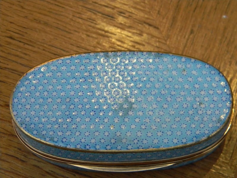Tabatière Or Massif Porcelaine 18 Carats Décor Angelot XVIII ème Louis XVI — vue 6