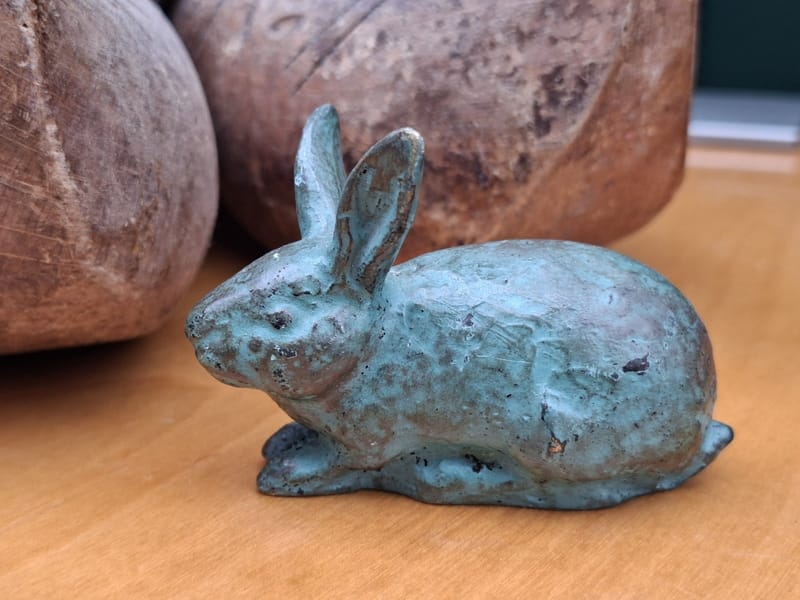 Chatil Bronze Animalier Lapin Art Déco France Signé