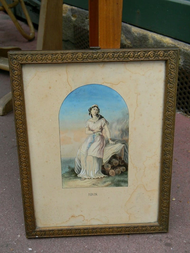 Didon Dessin Gouache XIX ème Siècle