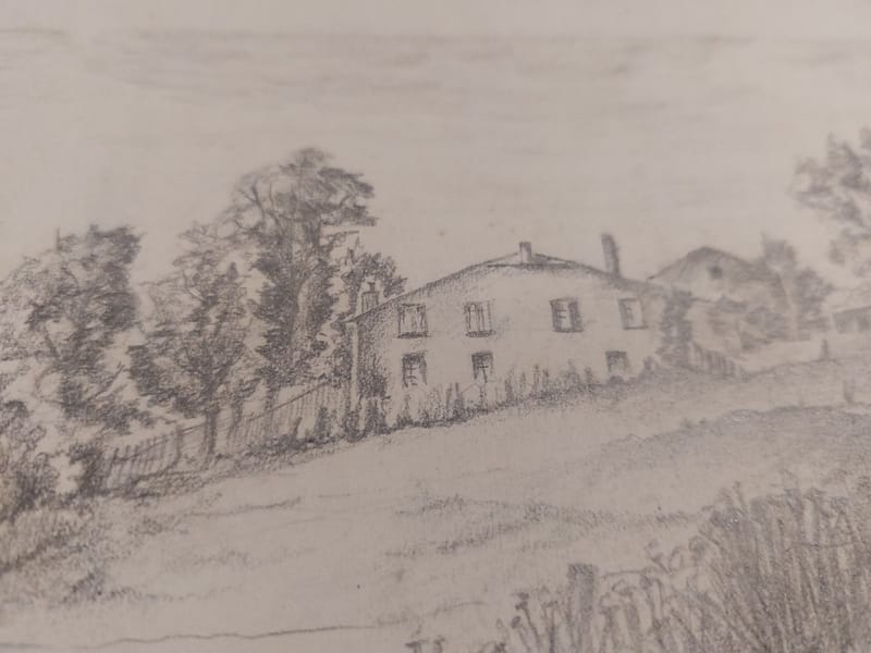 Dessin André Simon 1946 Artiste Lorrain St Julien Mère Francis — vue 3