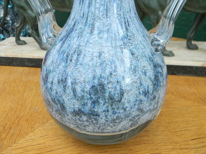Verre Murano Vase Anses Verre Murano — vue 5