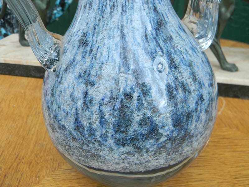 Verre Murano Vase Anses Verre Murano — vue 4