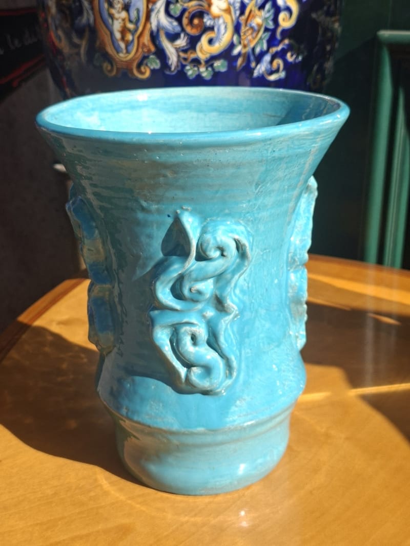 Jean Austruy Céramique Vase Années 50 France Signé