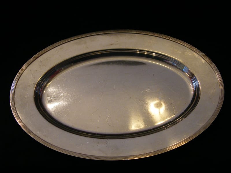 Christofle Argent Plat Art Déco Argent Plaqué  Silver Silber 40,5 cm
