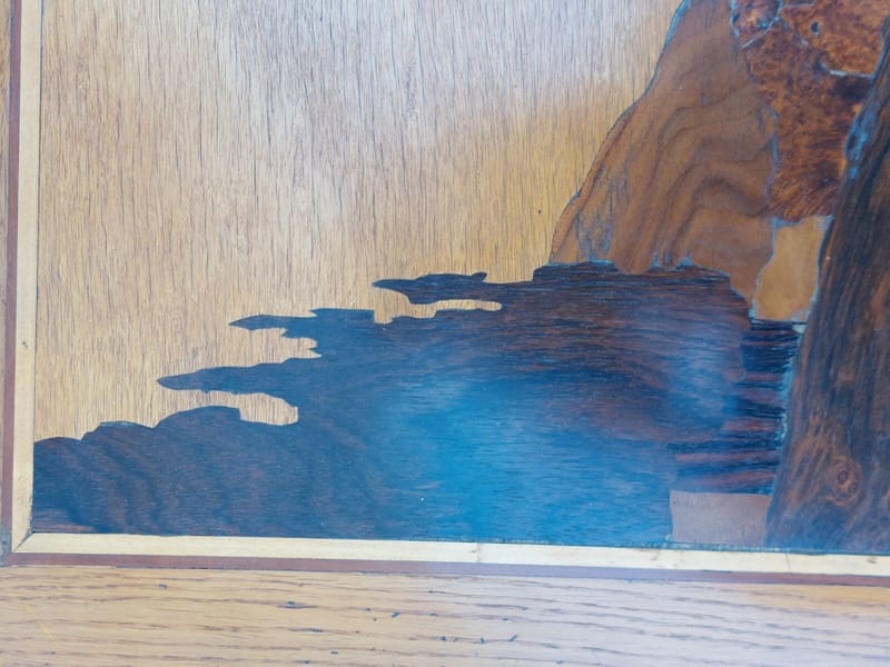 Thiam Table Marqueterie Saint-Ulrich Alsace Art Déco Signée — vue 12