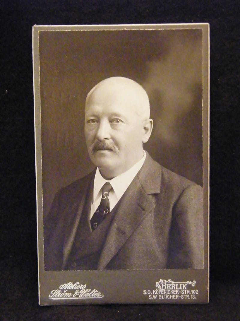 "Photographie CDV Homme Strom & Walter Berlin Allemagne XIX ème Siècle"