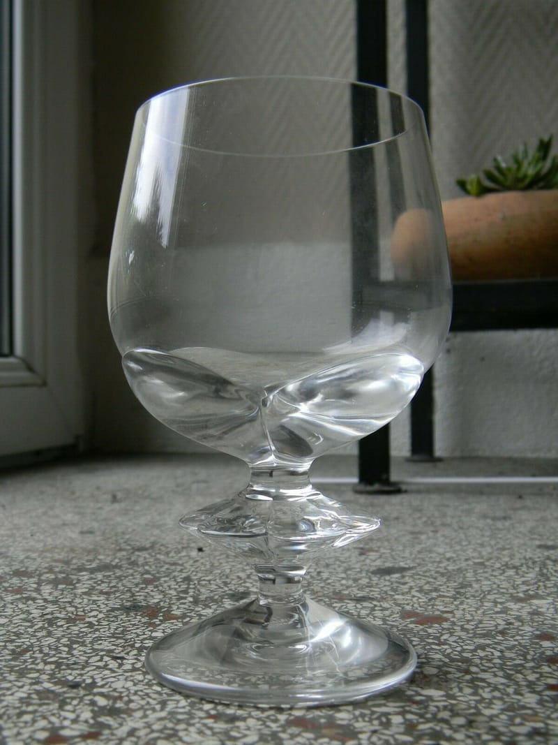 Lalique Cristal Verre Vin Blanc Cristal Lalique France Modèle Blois