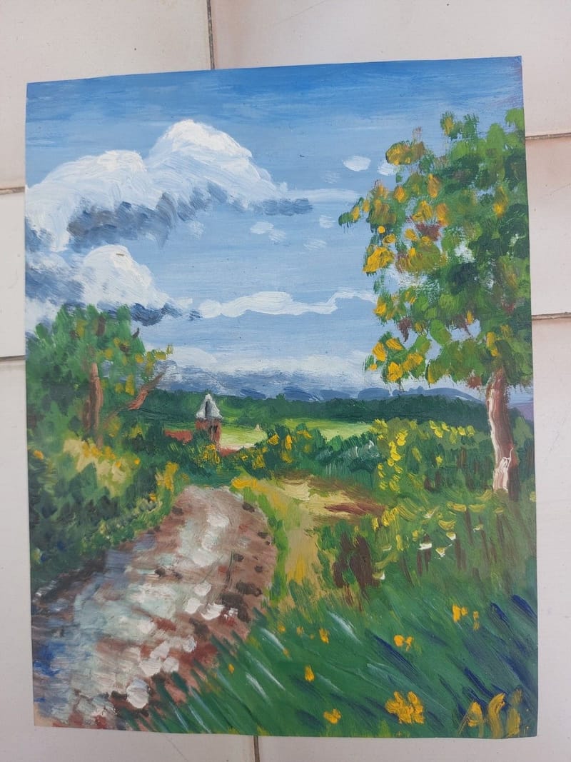 Weistenwiller A.Simon 1926-2014 Artiste Lorrain Gouache