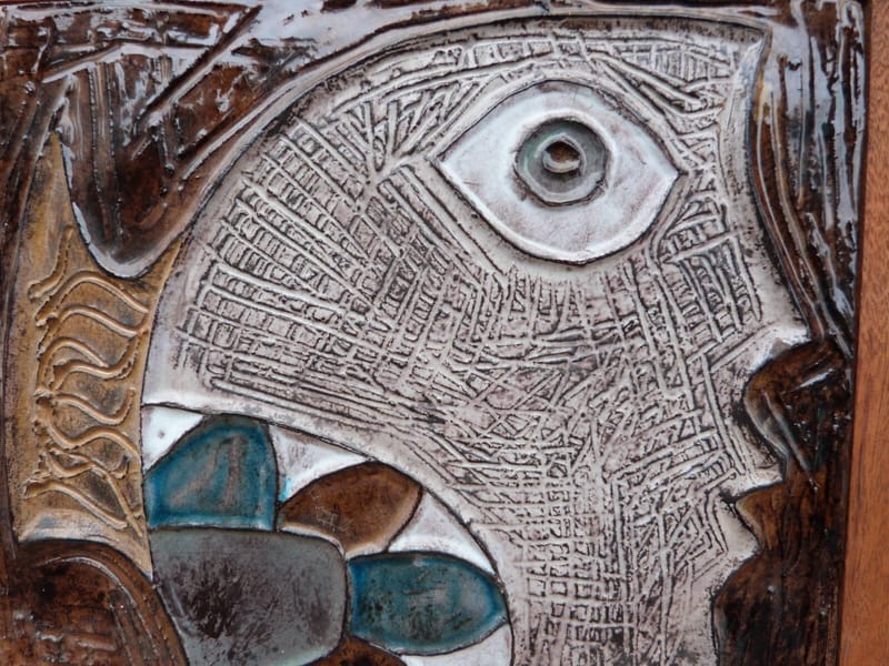 Céramique Beauregard Plaque Anthropomorphe années 60 — vue 3