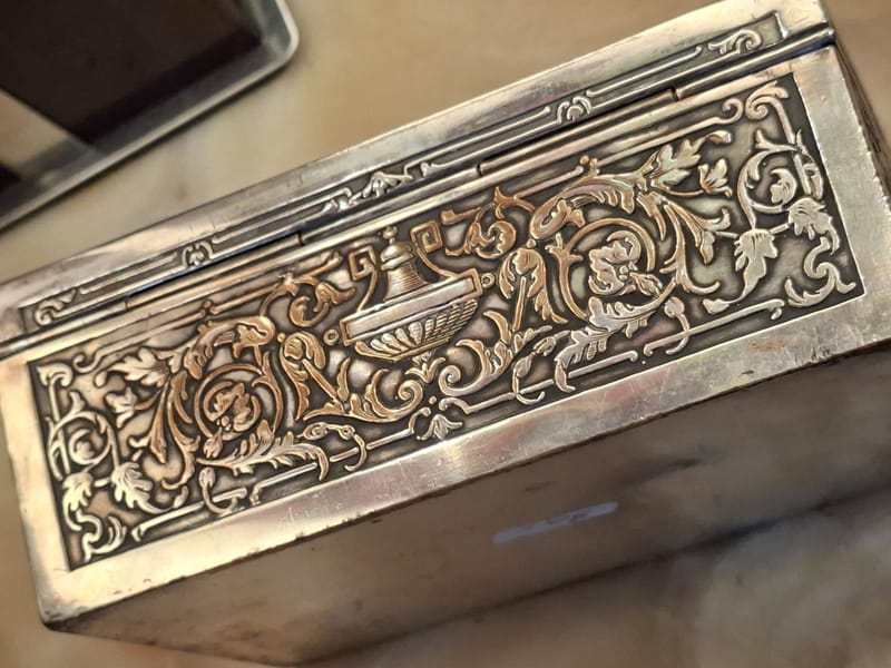 Boite Bijoux Argent Plaqué Soulacroix L'adieu Silver Silber — vue 8
