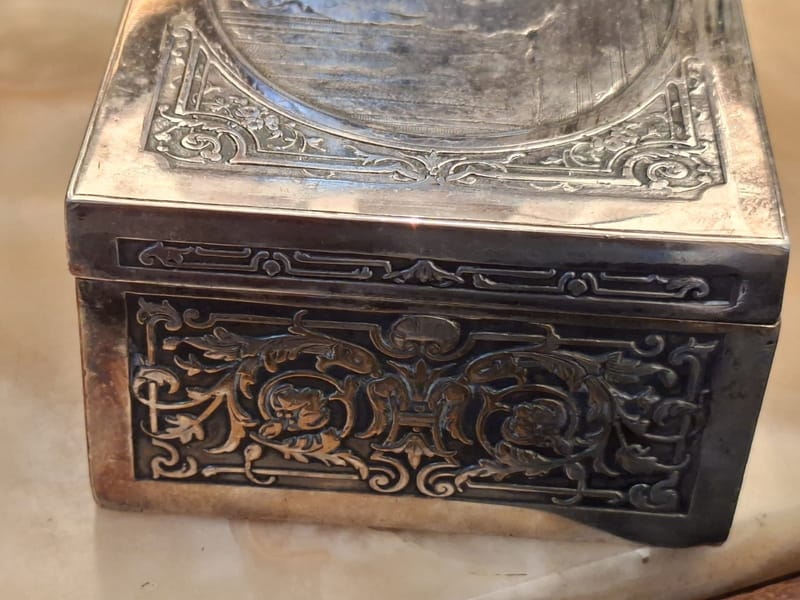 Boite Bijoux Argent Plaqué Soulacroix L'adieu Silver Silber — vue 7