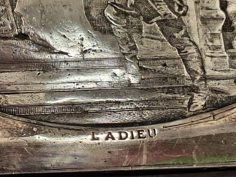 Boite Bijoux Argent Plaqué Soulacroix L'adieu Silver Silber — vue 3