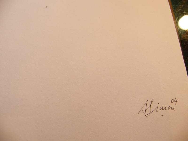 "Aquarelle Pasquale Nu de Femme par André Simon 1926-2014 2004 Artiste Lorrain" — vue 2