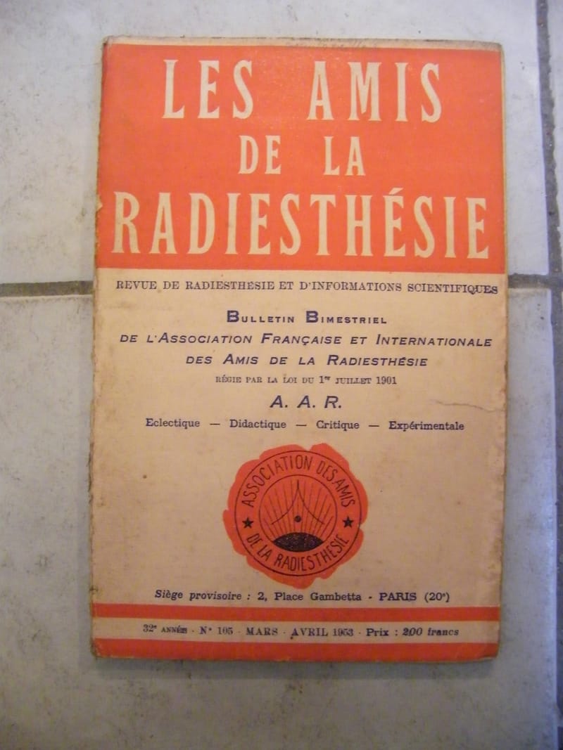 Les Amis de la Radiesthésie N°105 Mars Avril 1953