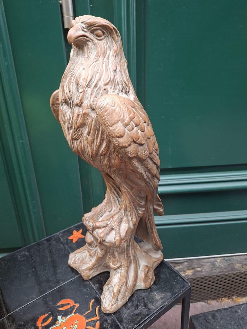 Aigle Terre Cuite Ancien