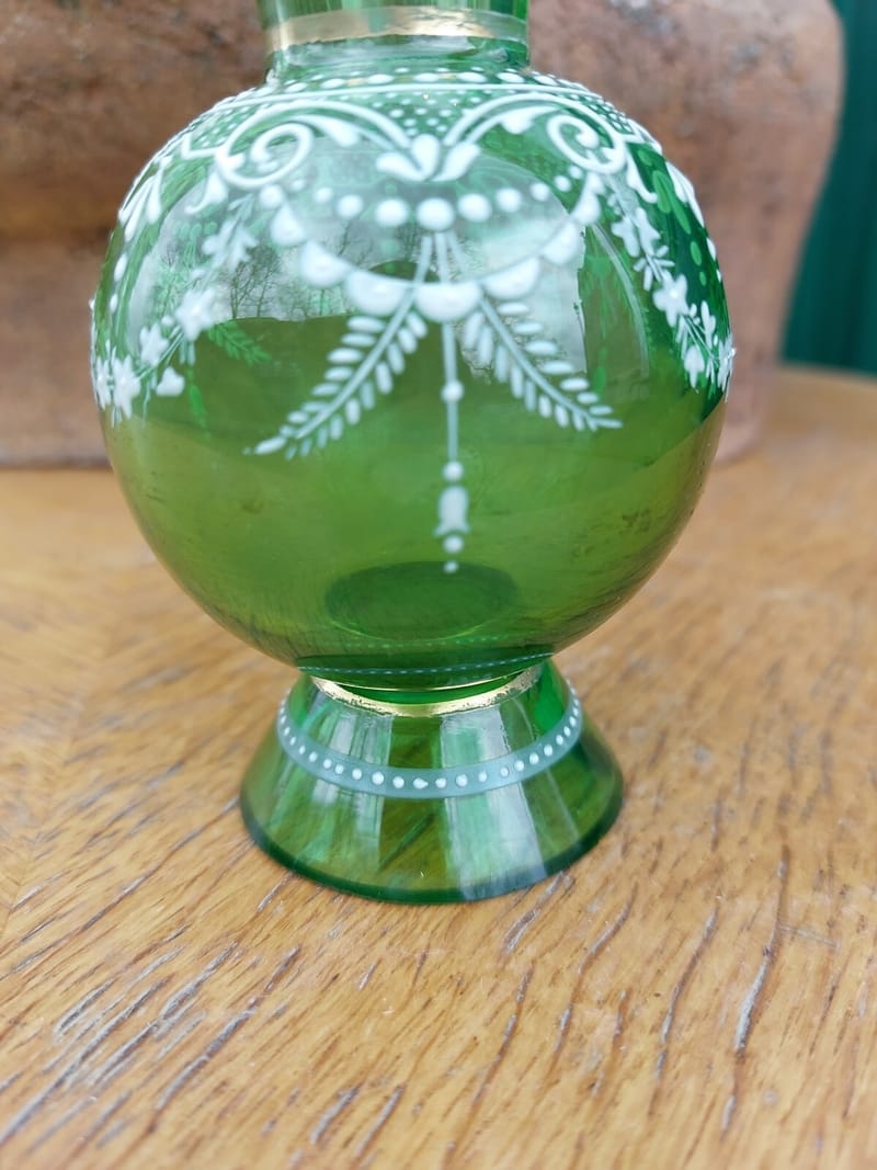 Vase Verre émaillé XIX ème siècle — vue 5
