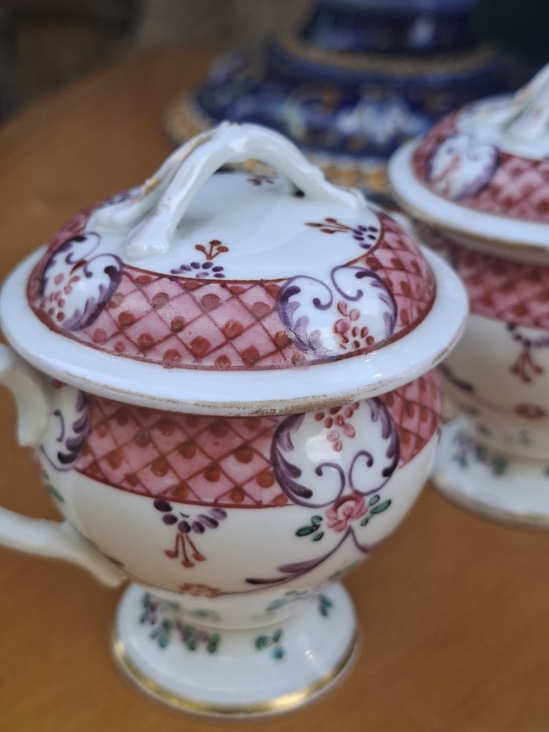 Pots Crème Faïence XIX ème siècle Minton — vue 7