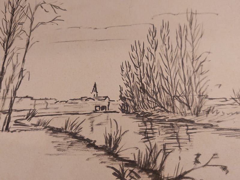 Encre André Simon Artiste Lorrain Metz Magny — vue 2