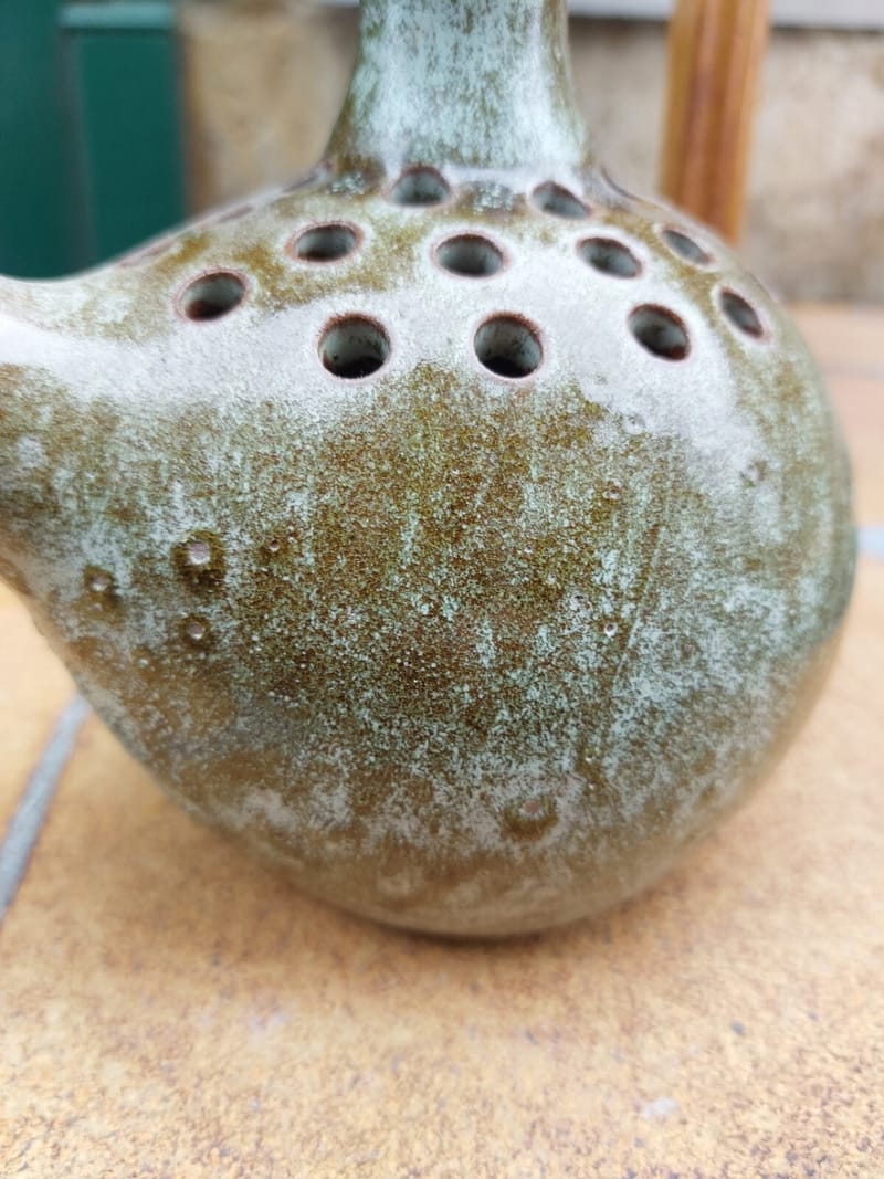 Céramique Vase Pique Fleurs Zoomorphe Signé Colette — vue 8