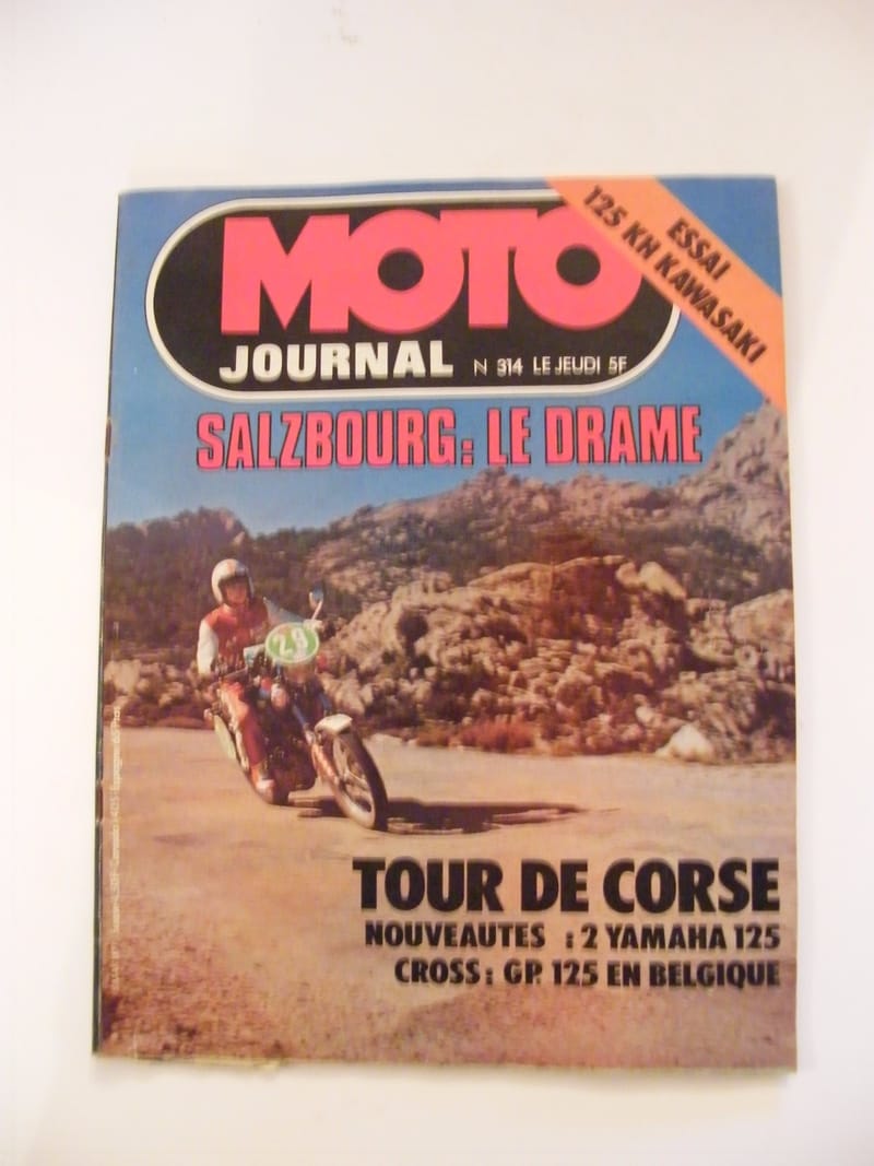 "Moto Journal Mai 1977 N°314 Tour de Corse 125 KH Kawasaki"