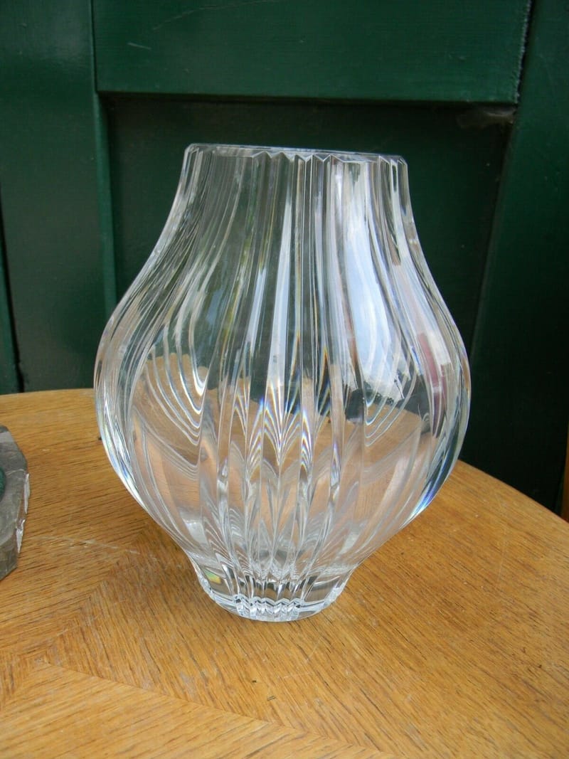 Saint Louis Vase Cristal Signé
