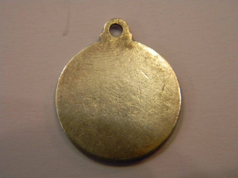Argent Massif Médaille Pendentif Vierge Crabe Silver Silber — vue 3