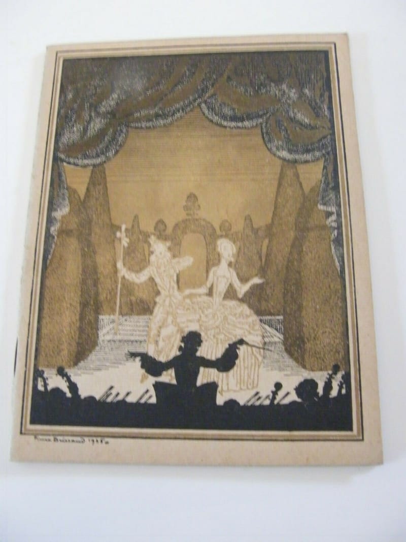 Programme Théâtre National de l'Opéra Comique 1927 La vie de bohème Paillasse