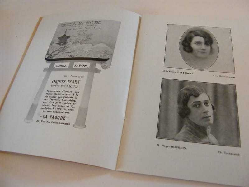 Programme Théâtre National de l'Opéra Comique 1927 La vie de bohème Paillasse — view 3 of 3