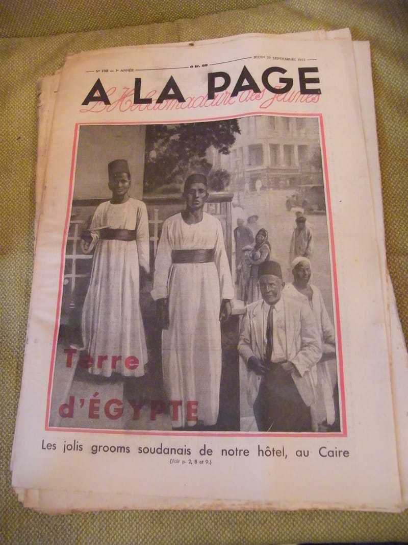 A la page N°132 Septembre 1932 Terre d'Egypte Grooms Soudanais au Caire