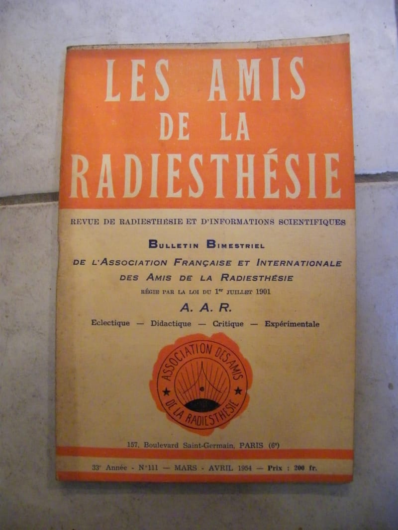 Les Amis Radiesthésie N°111 Mars Avril 1954