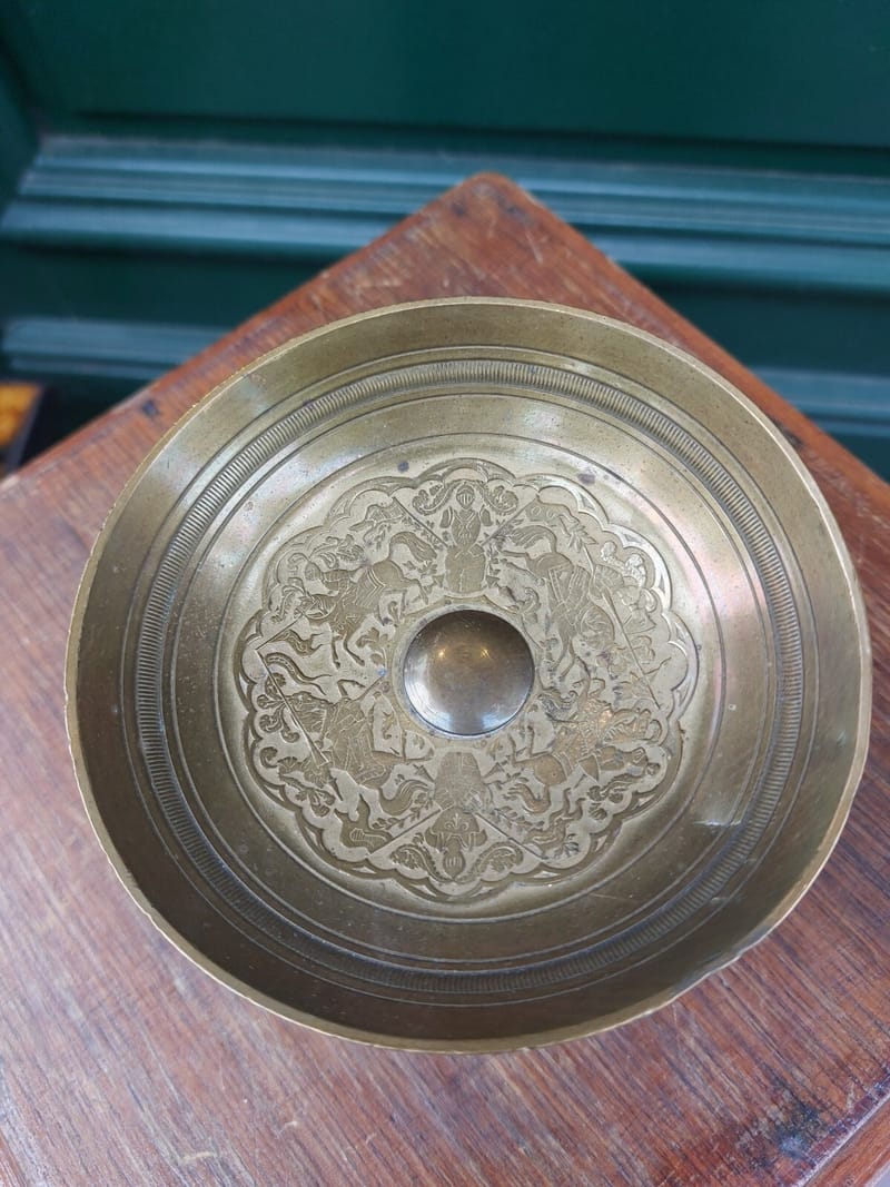 Coupe Bronze Joute Chevaliers XIX ème siècle — vue 2
