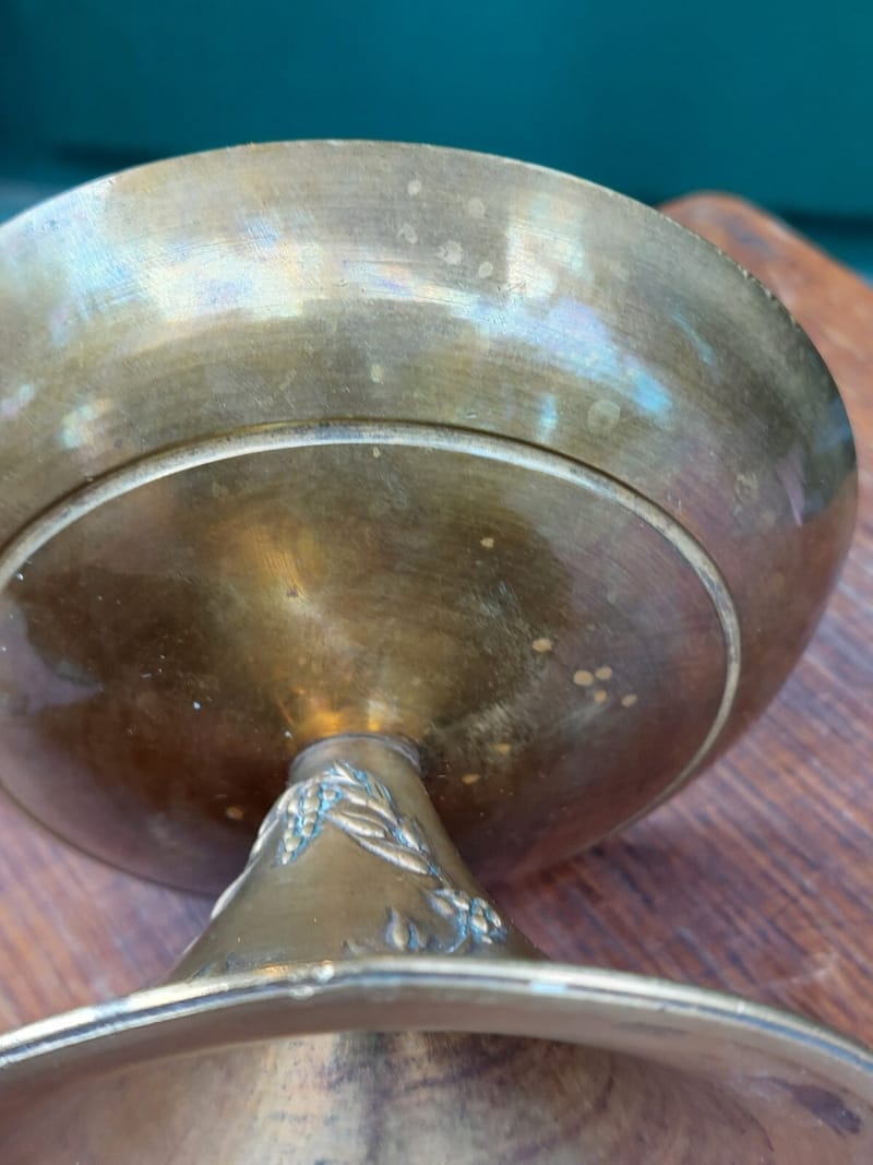 Coupe Bronze Joute Chevaliers XIX ème siècle — vue 6