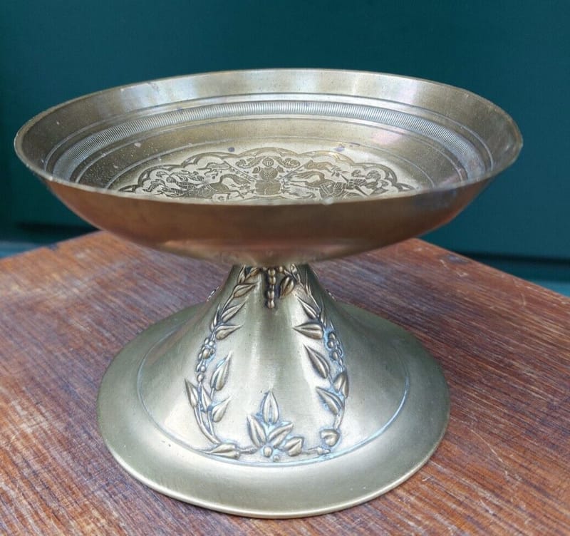 Coupe Bronze Joute Chevaliers XIX ème siècle
