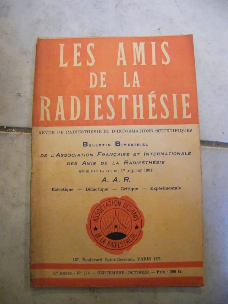 Les Amis de la Radiesthésie N°114 Septembre Octobre 1954