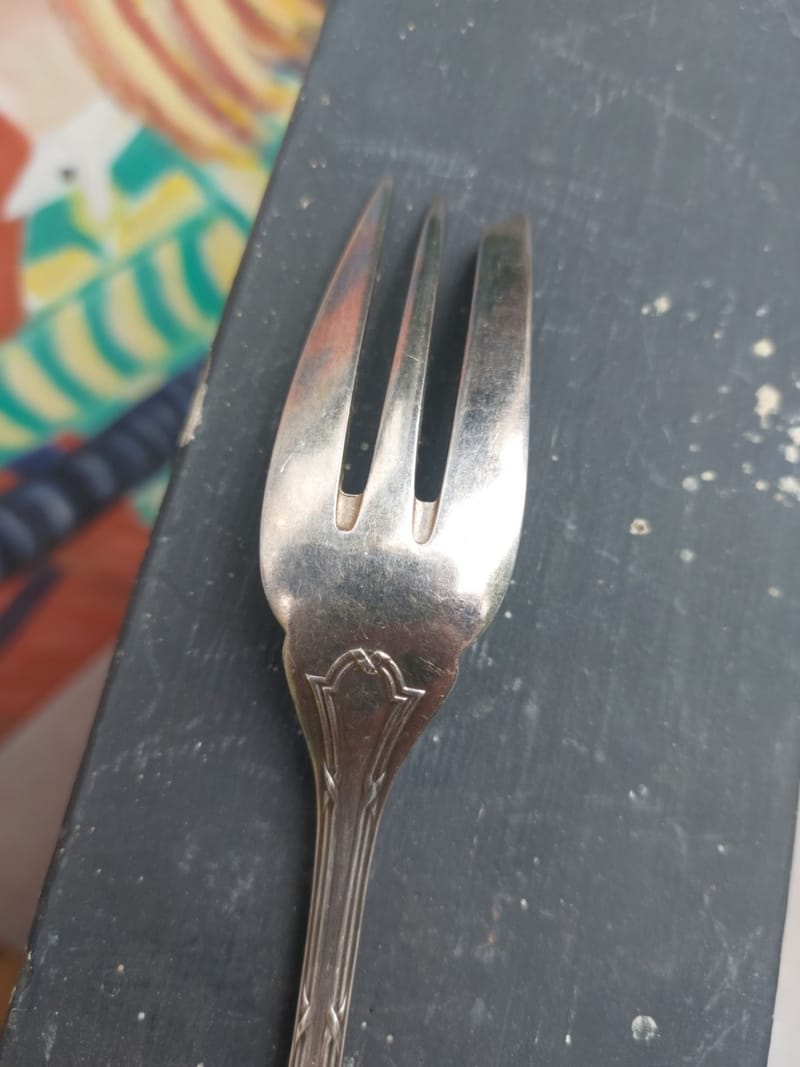 Christofle Fourchette Service Modèle Rubans Argent Plaqué Silver Louis XVI — vue 4