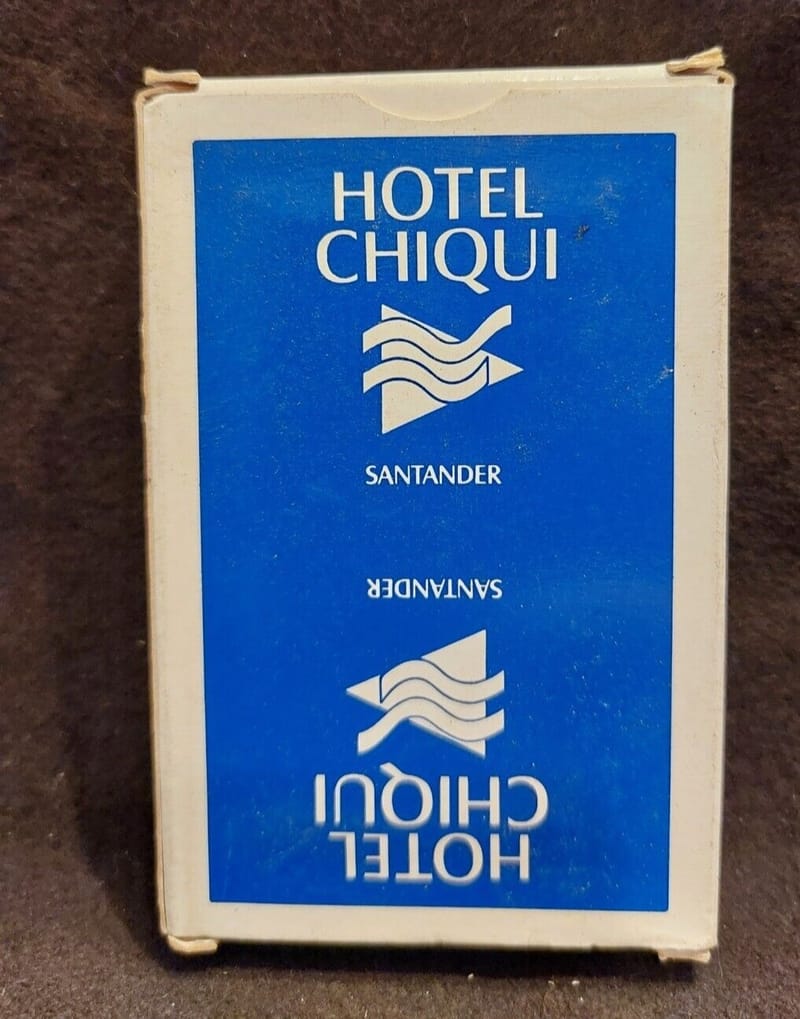 Cartes Jeu Hotel Chiqui Santander sous Blister