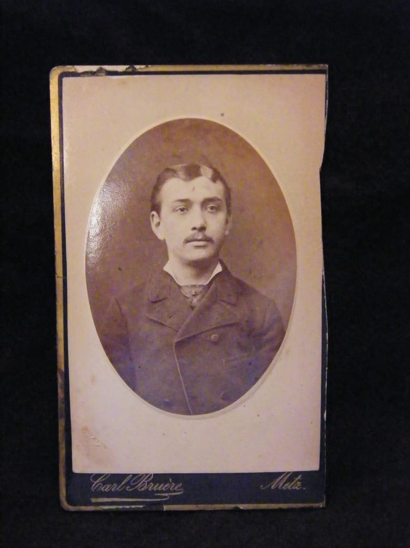 "Photographie CDV Homme Carl Bruère Metz  XIX ème Siècle 10"