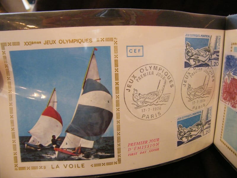 "Enveloppe 1er jour Jeux Olympiques La Voile 1976 + 1 Timbre non oblitéré"