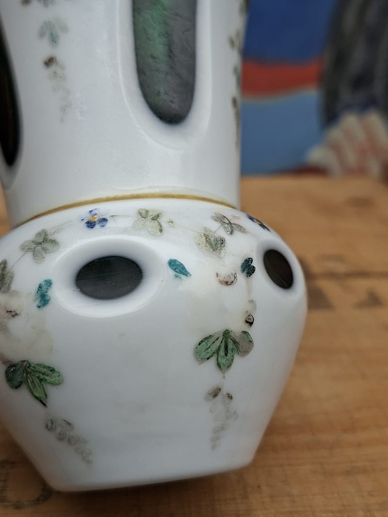 Moser Vase Verre Overlay Ancien — vue 4
