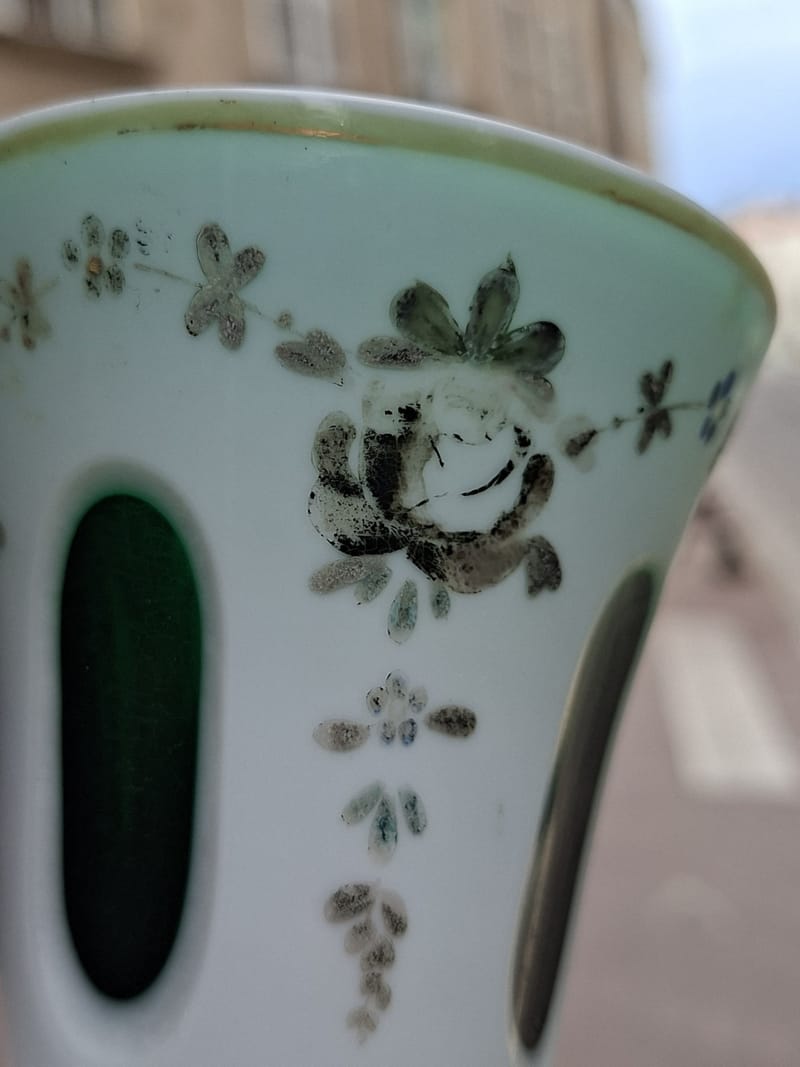 Moser Vase Verre Overlay Ancien — vue 8