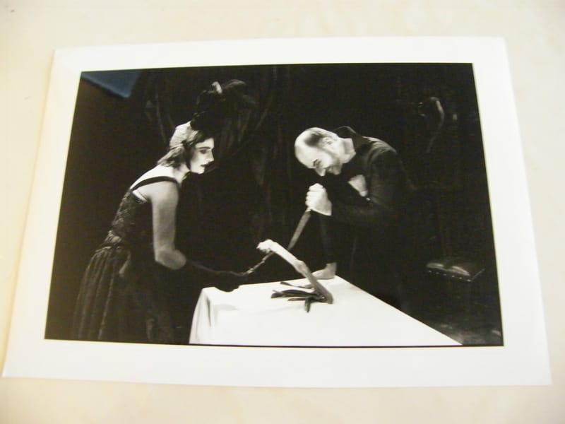 "Photographie Théâtre Ubu Jarry Avignon 1990 Masson Pellegrin par Rubinel"