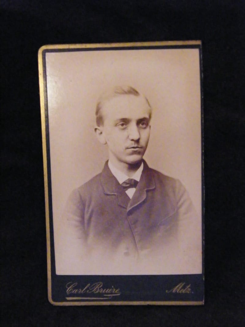 "Photographie CDV Homme Carl Bruère Metz  XIX ème Siècle 3"