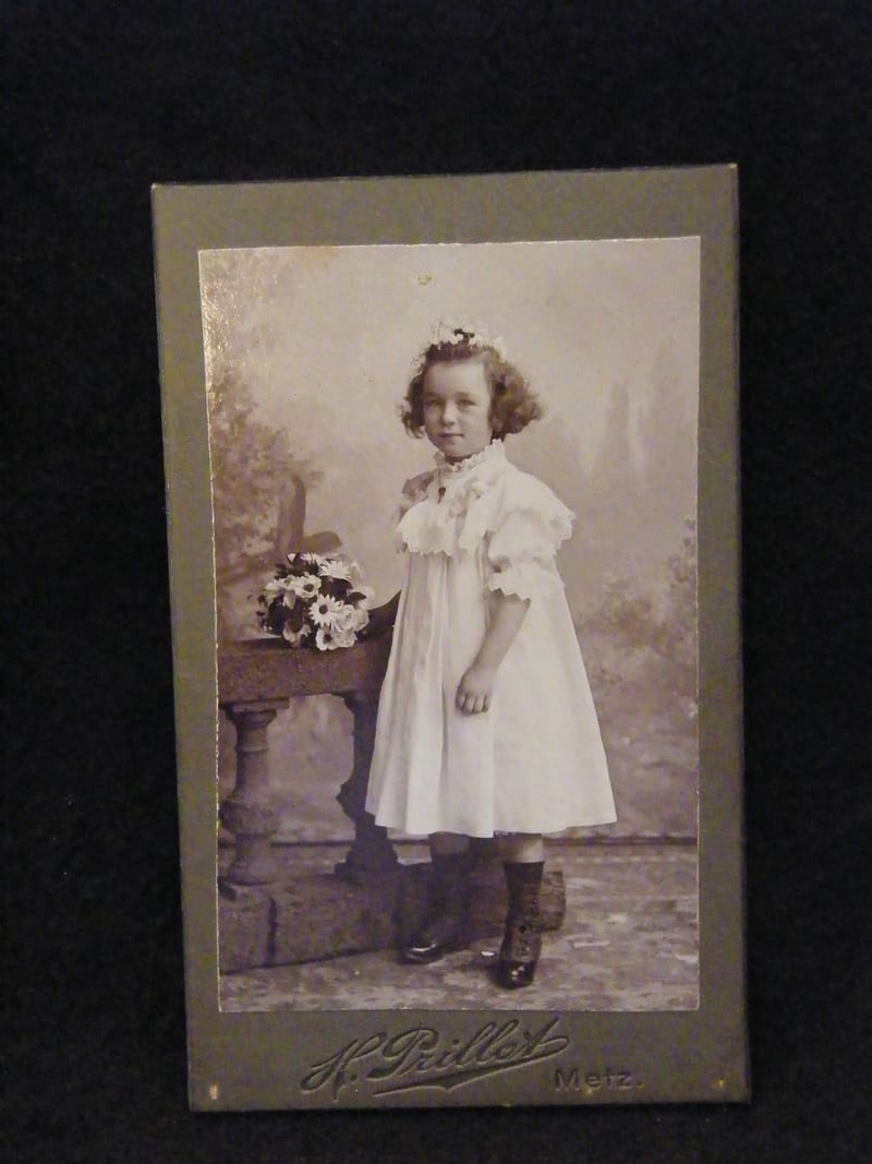 "Photographie CDV Fillette Henri Prillot Metz  XIX ème Siècle"