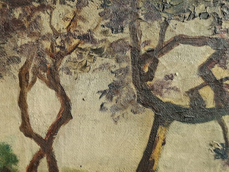 Camille Hilaire Huile Toile 1930 Bord Mer Artiste Lorrain Metz Hilaire 1916-2004 — vue 8
