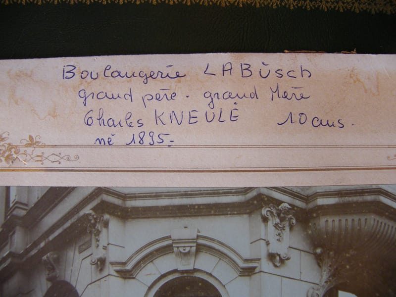 Photographie Sarrebruck Sarrbrucken Boulangerie Labush 1905 Fritz Muller — vue 3
